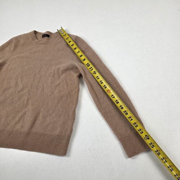 Quince Sweater Tan 100% Cashmere Crewneck Pullover Men's Medium Women's Large - Picture 8 of 12